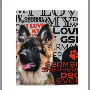 German Shepherd Dog velveteen plush blanket